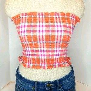 🌺CHECKED 🌺TUB TOP